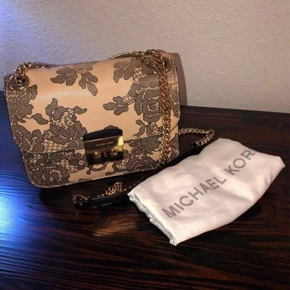 Michael Kors Bags Michael Kors Sloan Lace Oyster Crossbody